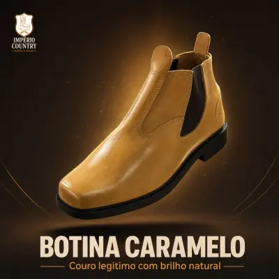Botina Lisa Caramelo